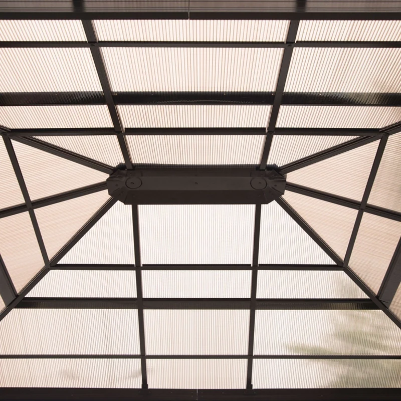 Outsunny 12" x 10" Aluminum Backyard Gazebo with Fabric Drapes - Beige