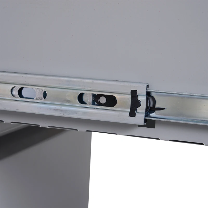 Vinsetto Metal 4 Drawer Vertical Locking Filing Cabinet - Grey