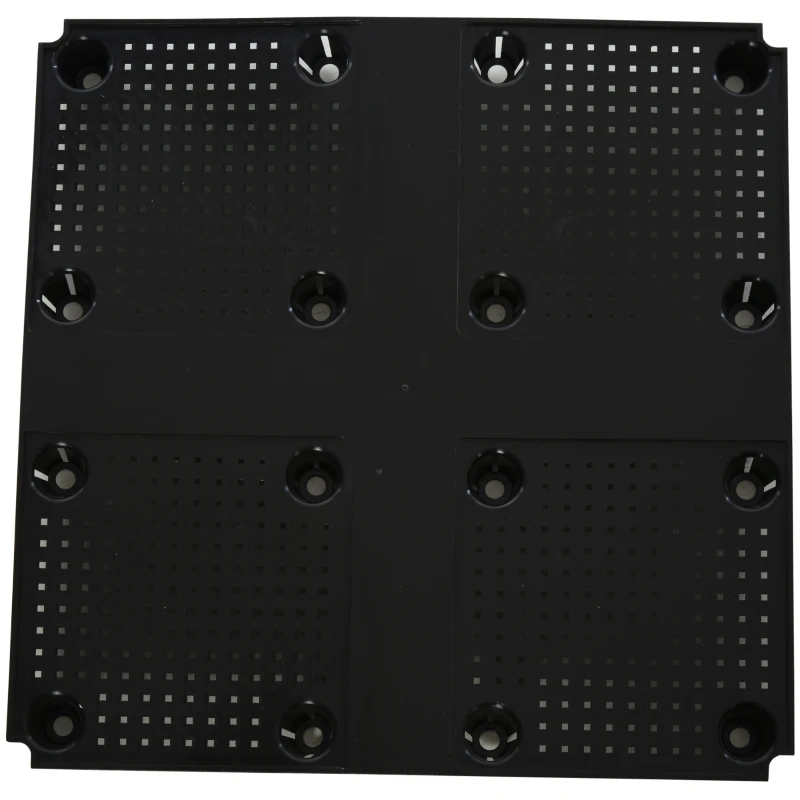 Outsunny Elevated Garden Planter - Durable Plastic Flower Bed for Vegetables, Herbs, and Flowers - Easy Assembly