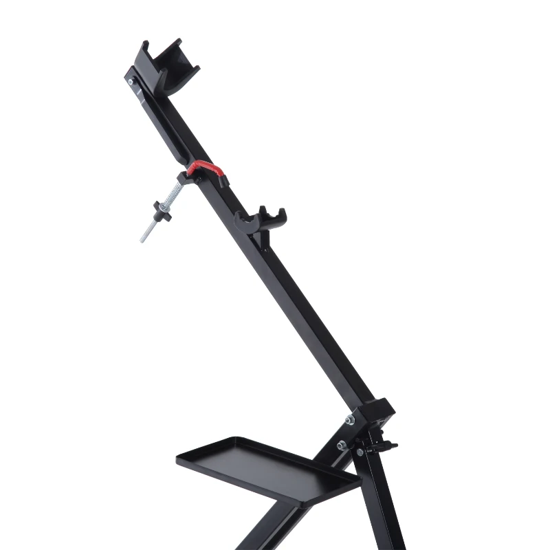 Aosom 47" Portable Folding Bike Repair Work Stand Rack - Black