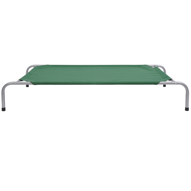 Pawhut 51" x 31" Elevated Portable Camping Pet Cot Dog Bed - Green