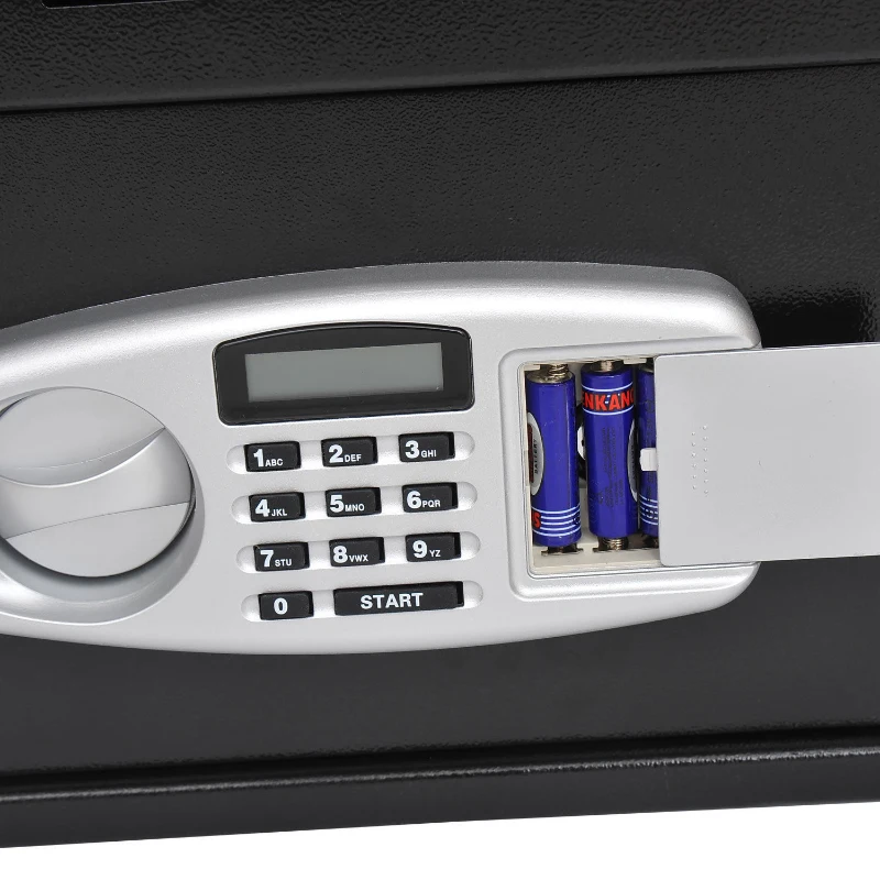 HomCom 14" x 10" x 12" Electronic Digital Home Security Safe Box - Black