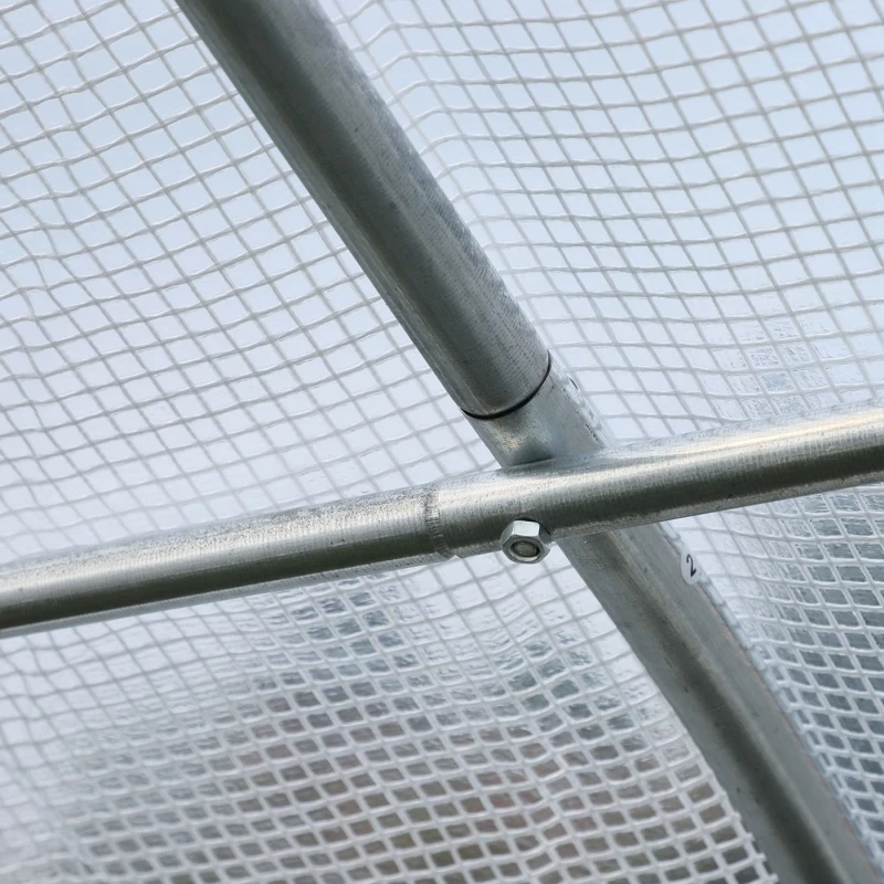 Outsunny 20x10x7ft Walk-in Outdoor Tunnel Greenhouse Portable Backyard Plant Growth Shed Warm House - White