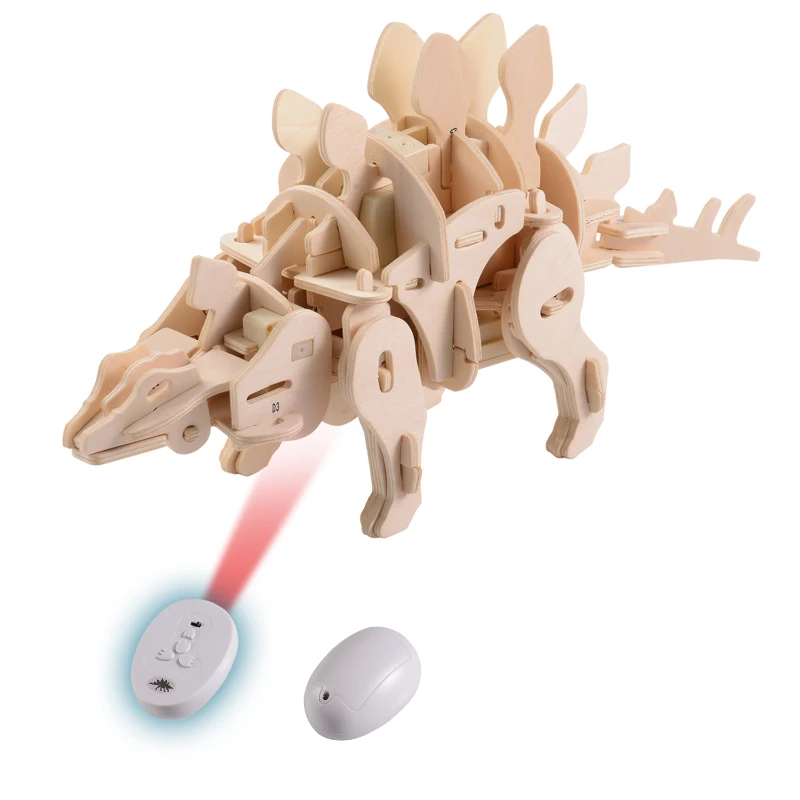 Qaba Robotic 3D Wooden Dinosaur Puzzle - Stegosaurus