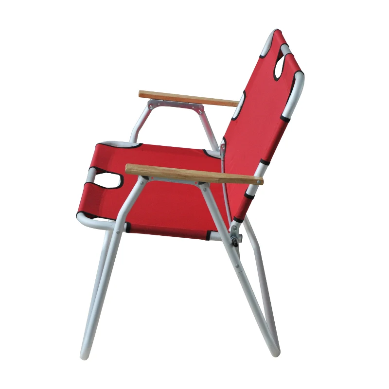 Outsunny 2-Person Folding Aluminum Love Seat Camping Chair - Red