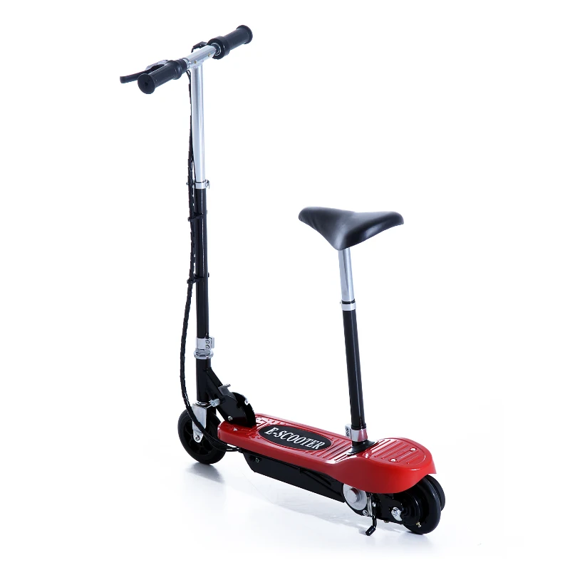 Aosom 120W Kids Folding Electric Motorized Scooter with Seat – Red