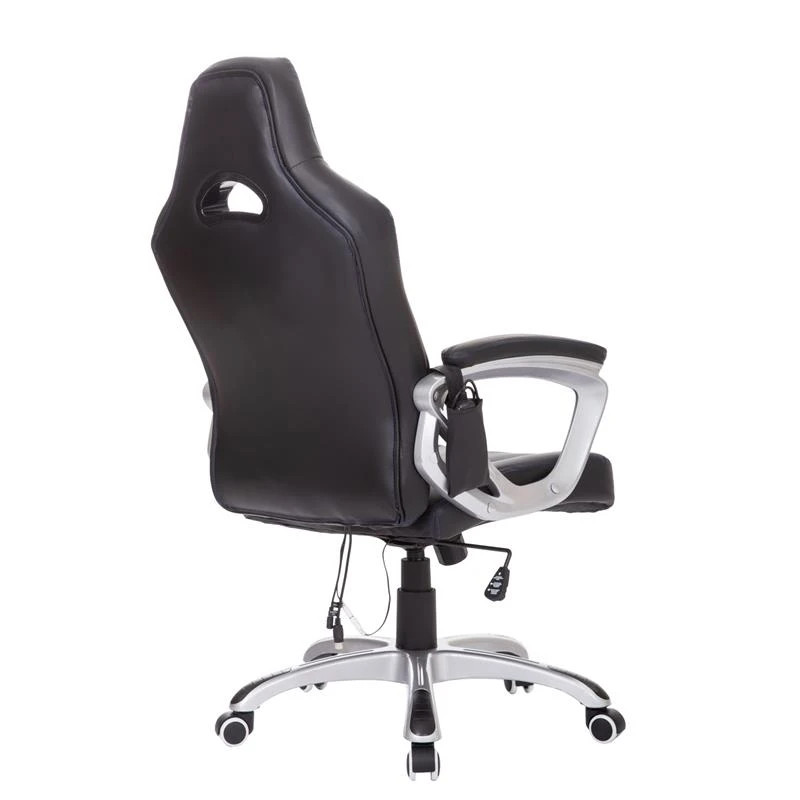 HomCom High Back Racing Style Massage Ergonomic Gaming Chair - Blue / Black