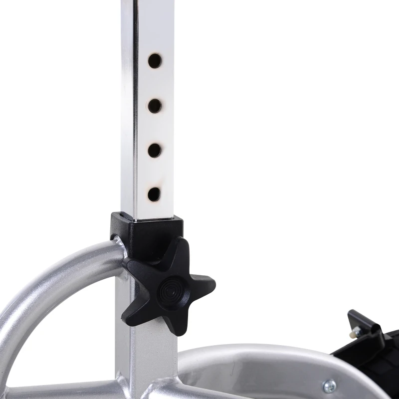HOMCOM Knee Scooter with Basket Storage Walker Mobility During Medical Rehabilitation & Injury Folding for Transport - Silver