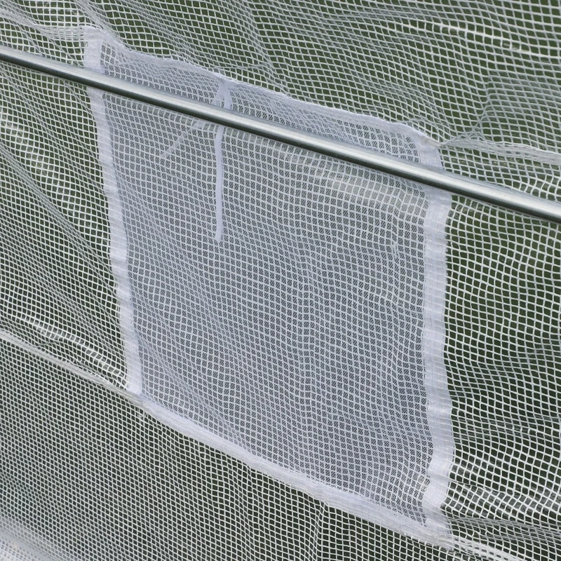 Outsunny 20x10x7ft Walk-in Outdoor Tunnel Greenhouse Portable Backyard Plant Growth Shed Warm House - White