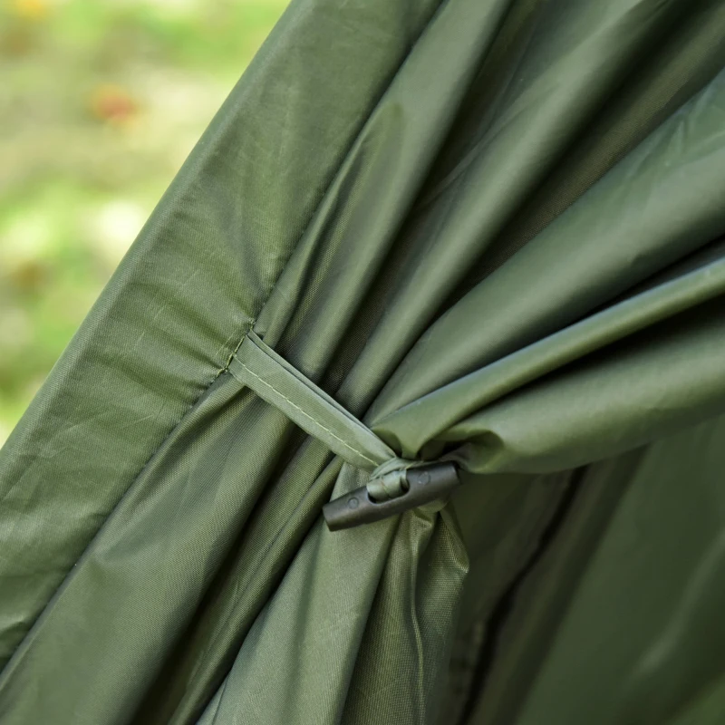 Outsunny Portable XL Size Raised Camping Tent Cot Combination for Fishing and Hunting - Green