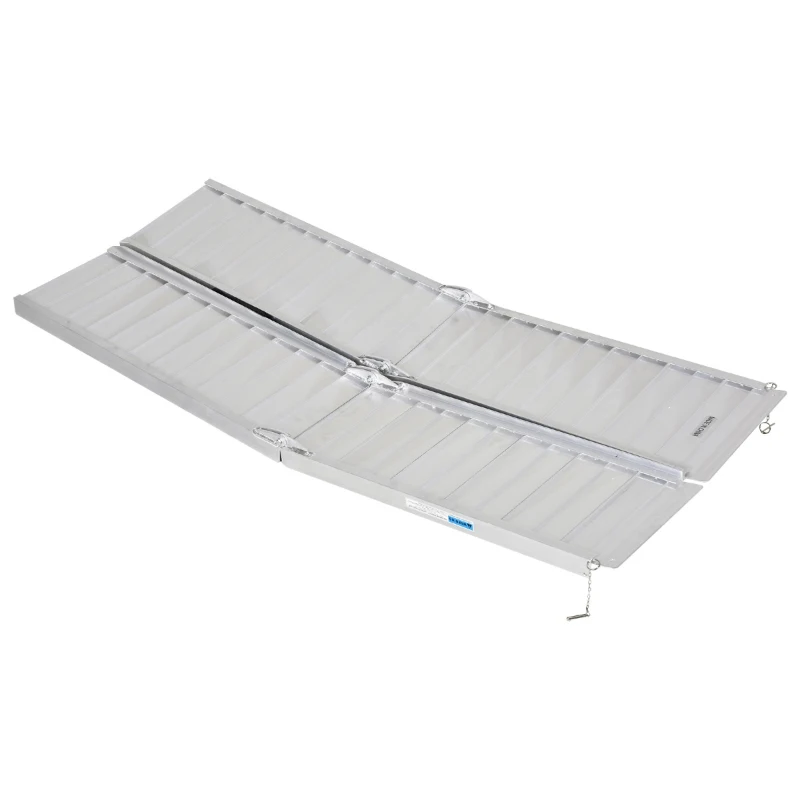 HomCom 6' Portable Folding Suitcase Type Mobility Ramps Skidproof Wheelchair Threshold Ramp