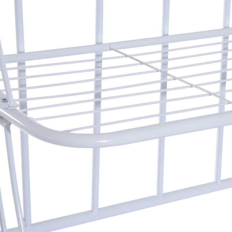 HomCom 66" Steel Indoor Bakers Rack (White)