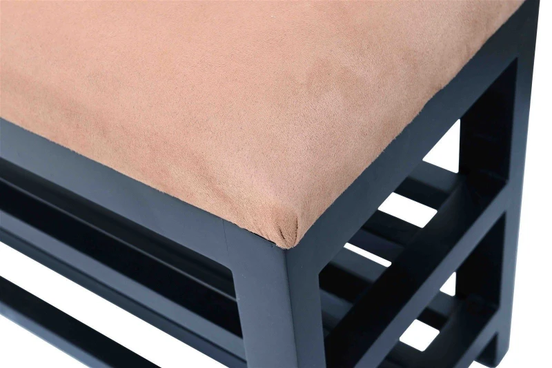 HomCom 31" Compact Wooden Entryway Shoe Organizer Storage Bench - Beige Brown