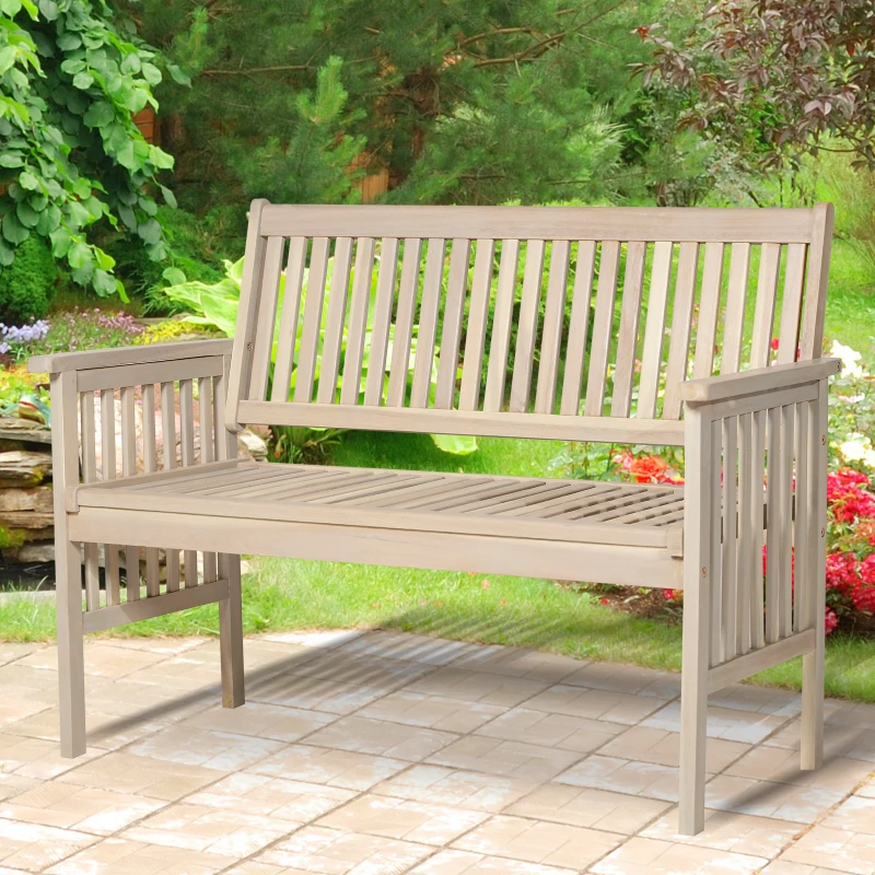 Outsunny 46" Acacia Wood Outdoor Patio Garden Bench
