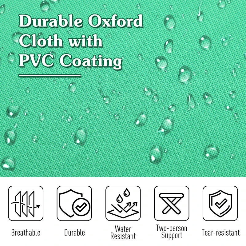 Outsunny Single Person Wide Folding Camping Cot Portable Outdoor Military Sleeping Bed w/ Carry Bag