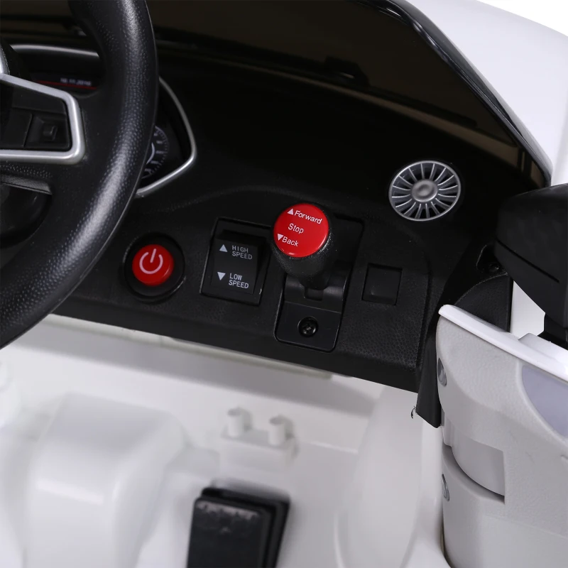 Aosom 6V Audi TT RS Kids Oudtoor Electric Sports Car Vehicle Ride On Toy One Seat with Remote Control - White