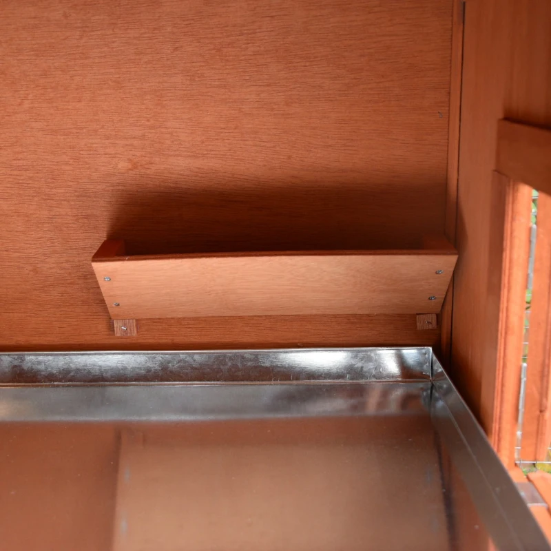 PawHut 62" Wooden Outdoor Rabbit Hutch with Detachable Run and Elevated Main House