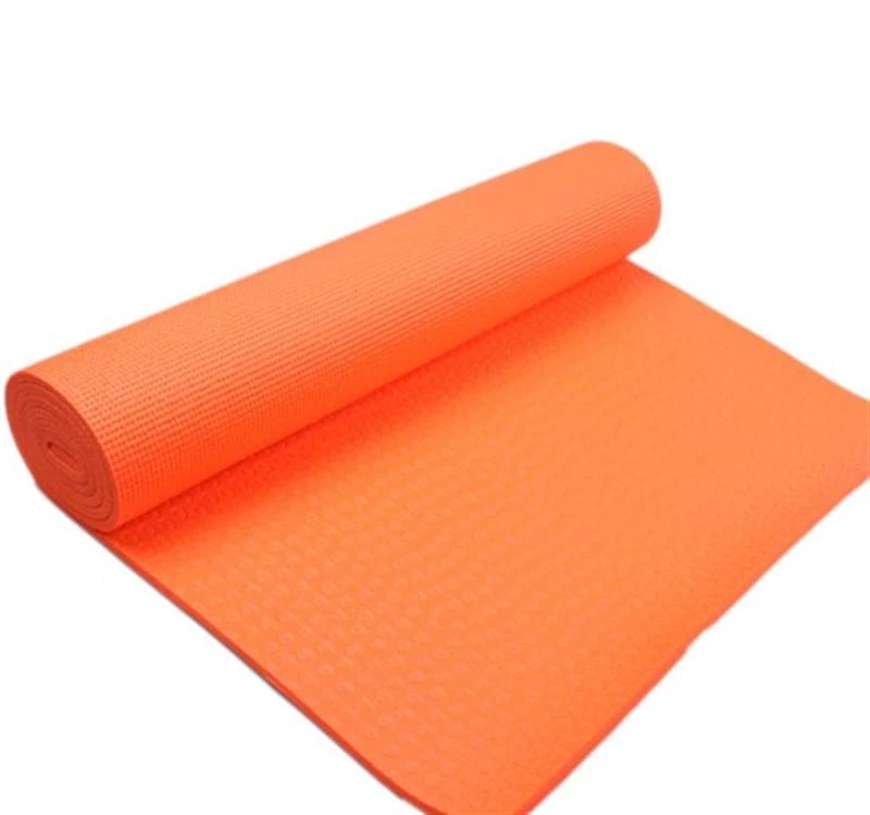 Soozier 74" x 24" x 1/4" Thick Non-Skid Yoga Mat w/ Carrying Bag - Orange