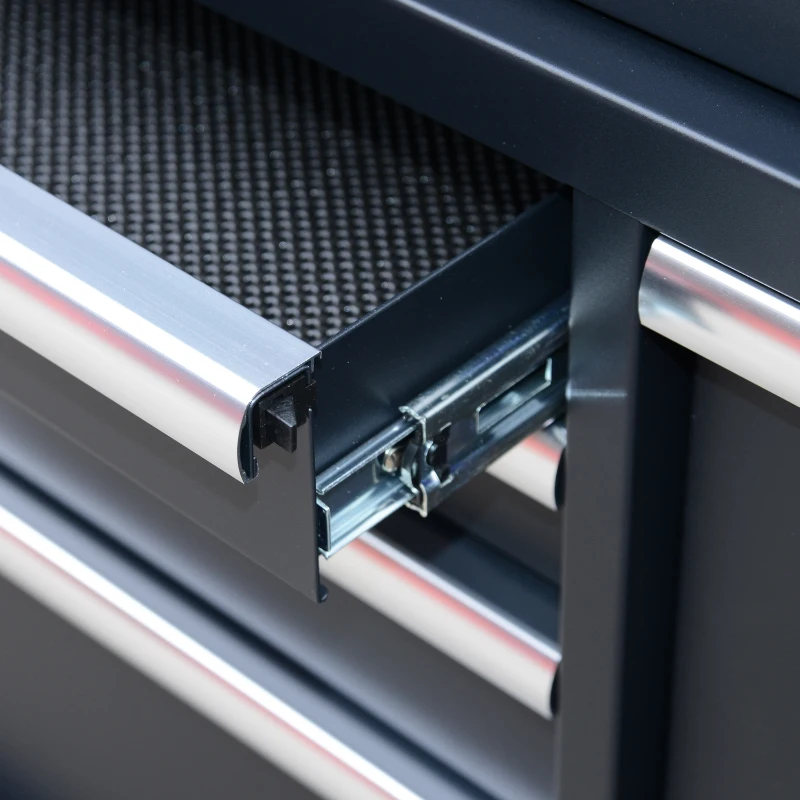 HomCom Rolling Steel 11 Drawer Tool Chest Cart