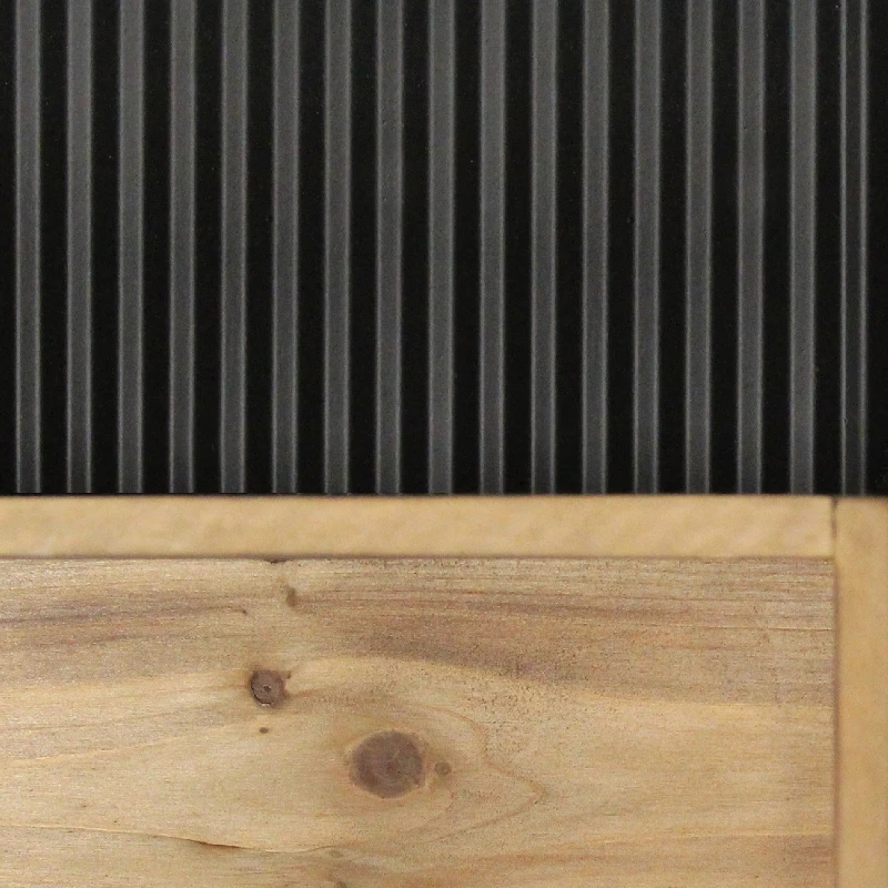 Stratton Metal and Wood House Wall Shelf