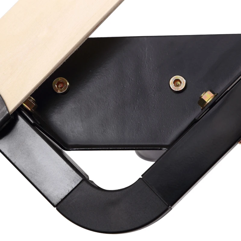 HomCom Queen Size Torsion Arched Wood Slat Steel Platform Bed Mattress Frame - Black