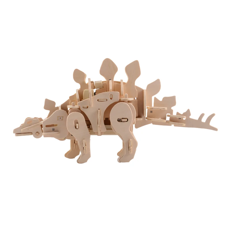 Qaba Robotic 3D Wooden Dinosaur Puzzle - Stegosaurus