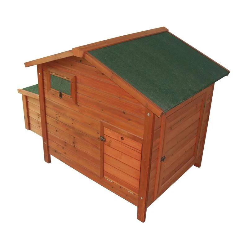 Pawhut Portable Wooden Chicken Coop With Nesting Box and Roost