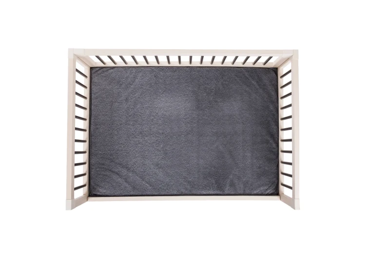 New Age Pet Raised Dog Bed with Memory Foam Cushion - Antique White Large