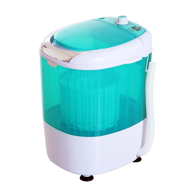 HomCom 2-In-1 Electric 5.5 Pound Capacity Mini Portable Washing Machine And Air Spin Dryer - Green