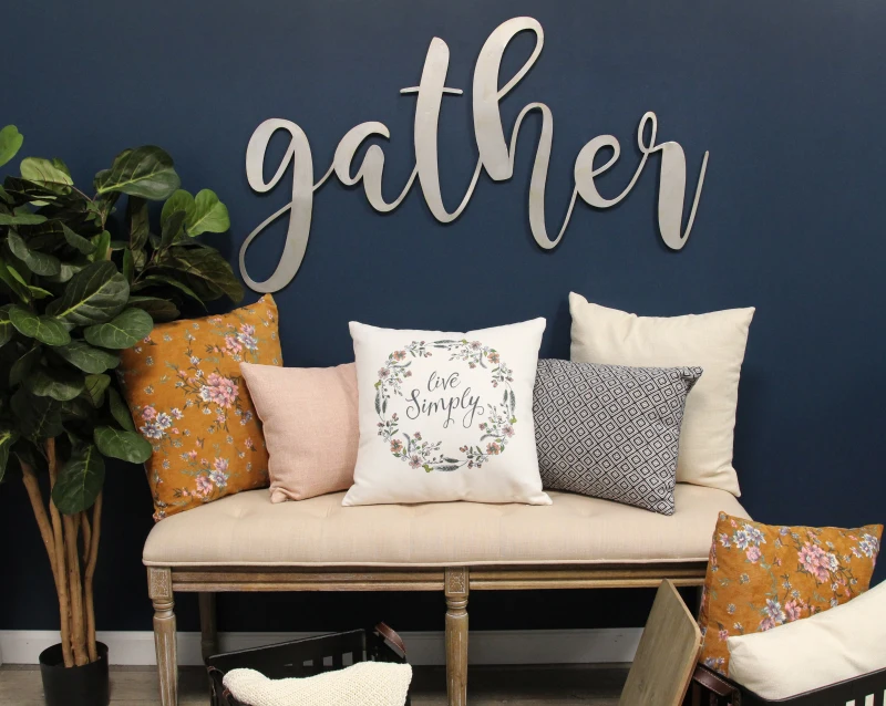 Stratton "Live Simply" Pillow