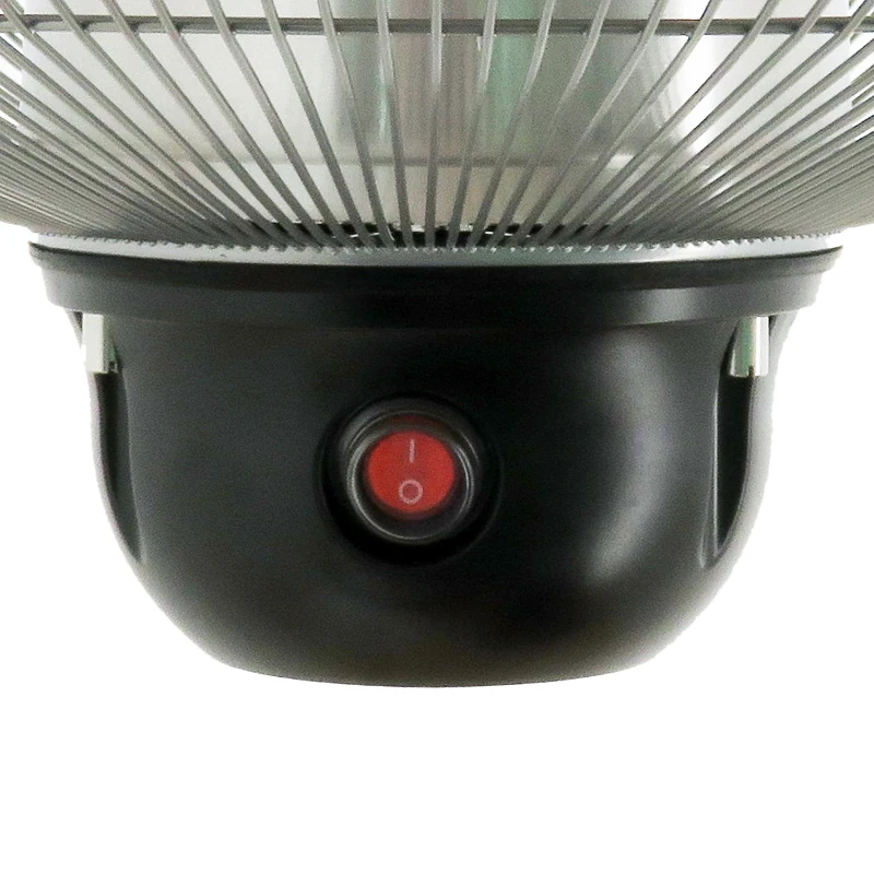 Outsunny 1500W Ceiling Mounted Round Outdoor Electric Patio Heater with LED Light and Remote Control