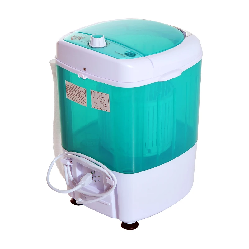 HomCom 2-In-1 Electric 5.5 Pound Capacity Mini Portable Washing Machine And Air Spin Dryer - Green