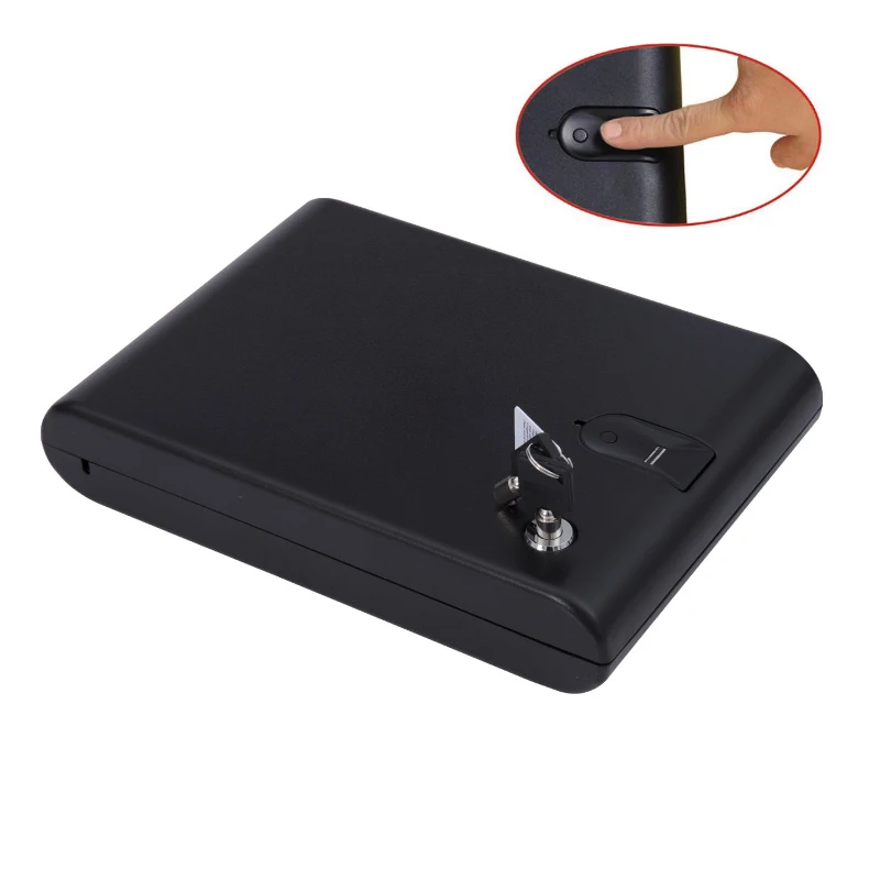 HomCom Portable Safe Case with Biometric Fingerprint Lock