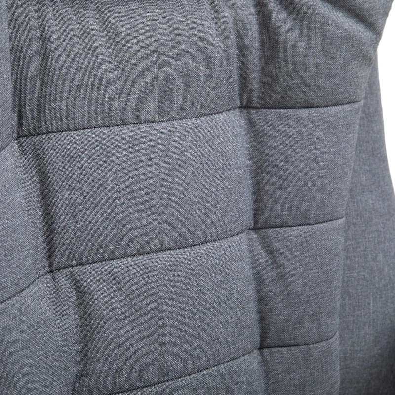 Vinsetto Adjustable Reclining Heating Massage Office Chair Linen Fabric - Grey