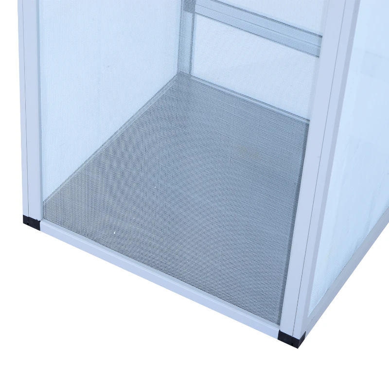 Pawhut 16.5”L x 16.5”W x 26”H Fresh Air Screen Habitat for Reptiles - Silver