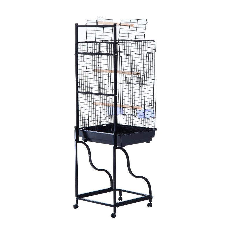 Pawhut 56" Bird Cage Petch Pet Supply - Black