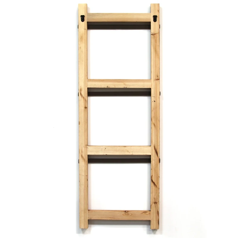 Stratton Decorative Ladder with Baskets Wall Decor