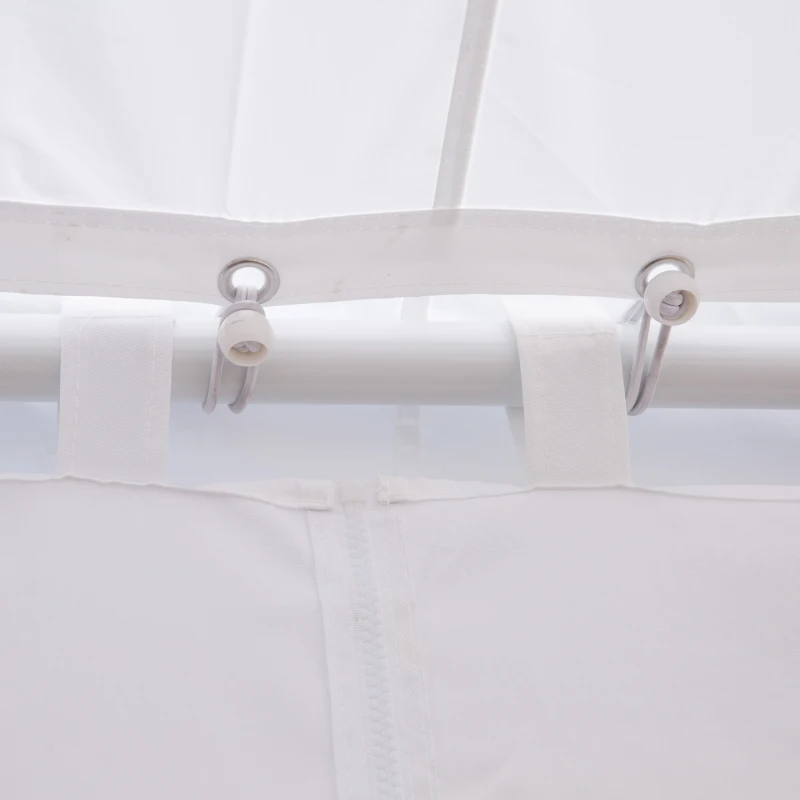 Outsunny 29' x 20' Large 10-Wall Social Event Wedding Reception Castle Gazebo Canopy Tent - White