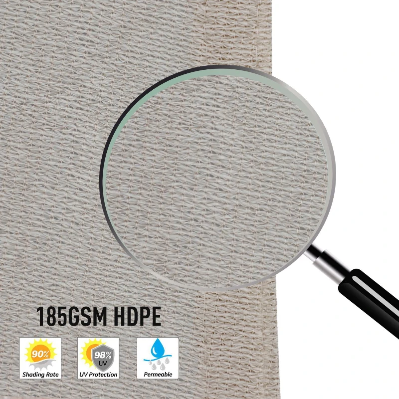 Outsunny Sun Shade Sail - UV Block Canopy for Outdoor Patio, Garden - Triangle, Square, Rectangle Options