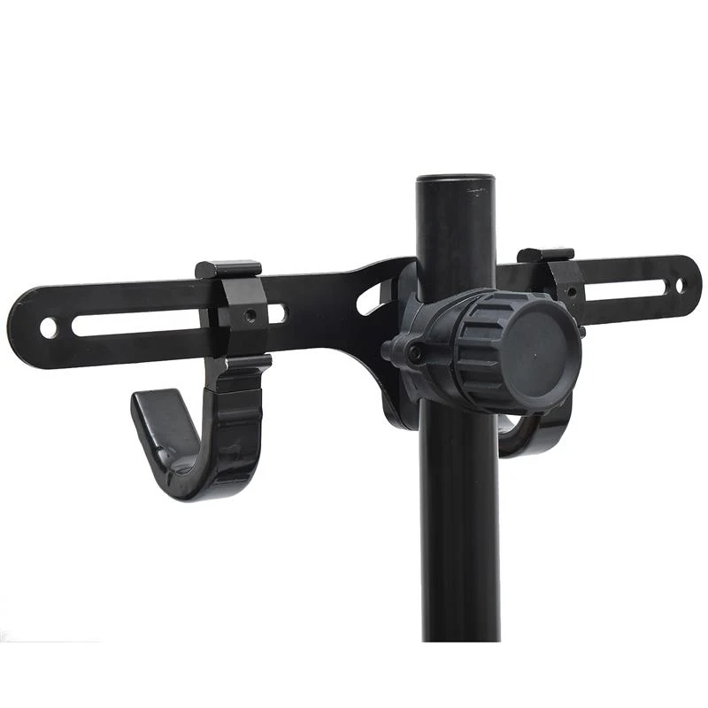 Aosom 63" Free Standing Tripod Gravity Dual Bike Storage Rack Repair Stand - Black