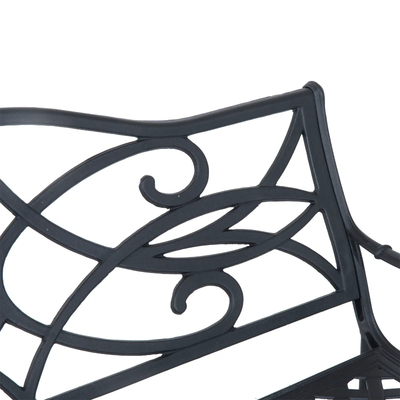 Outsunny 49" Decorative Outdoor Garden Bench