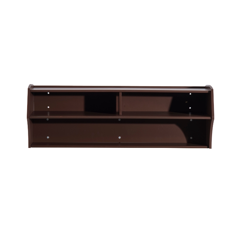HomCom 48" Wall Mounted Floating Media Console - Brown