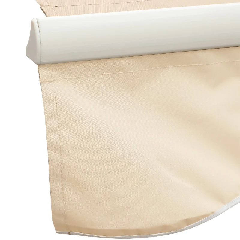 Outsunny 10' x 8' Manual Retractable Sun Shade Patio Awning - Beige