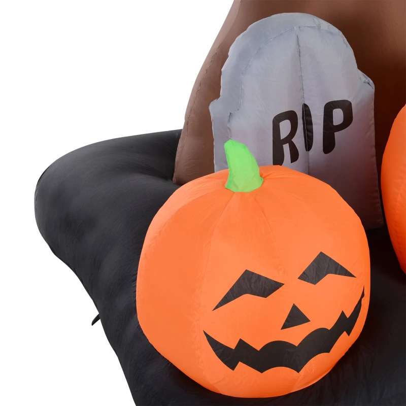 HOMCOM 8’ Lighted Inflatable Outdoor Halloween Yard Decoration - Spooky Dead Tree