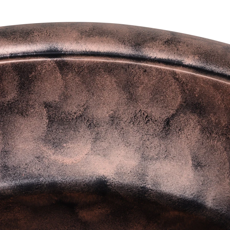 Outsunny Outdoor Copper Color Large Fire Pit w/ Durable Construction for Patio/Backyard