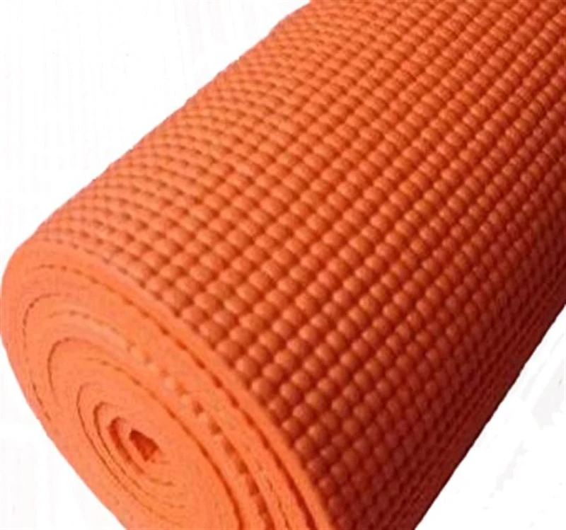 Soozier 74" x 24" x 1/4" Thick Non-Skid Yoga Mat w/ Carrying Bag - Orange