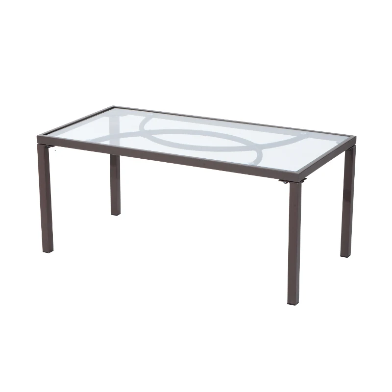 Outsunny 4-Piece Outdoor Rattan Wicker Loveseat and Chair Set