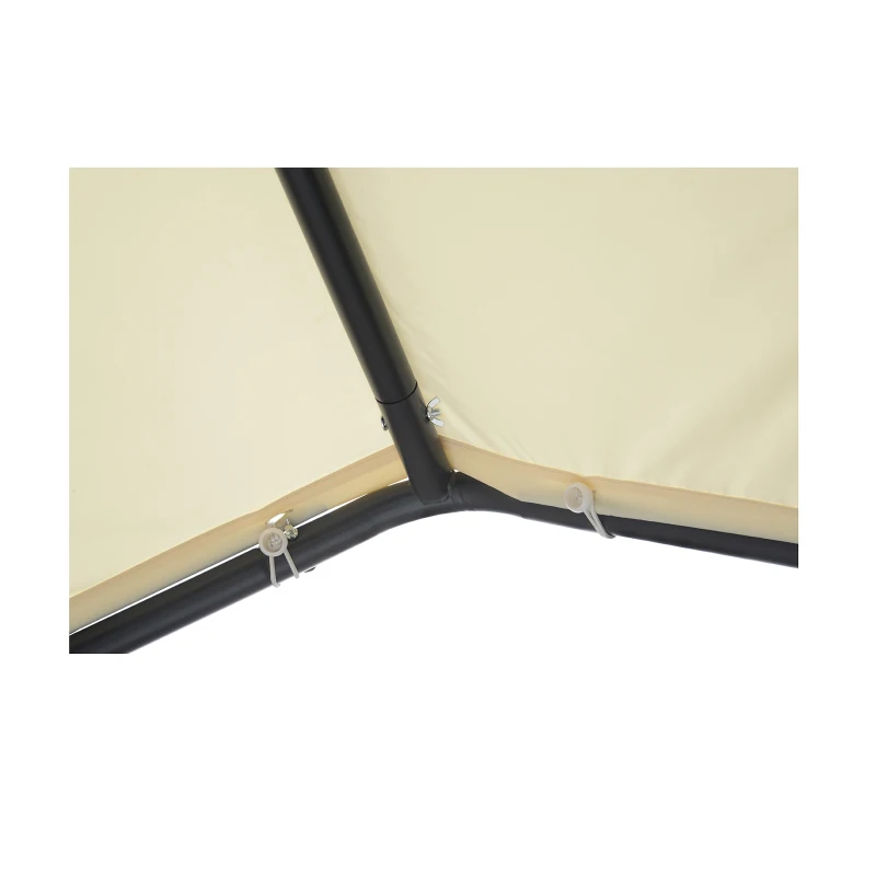 Outsunny 11.5' x 11.5' Carport Canopy Tent with Metal Frame and Cloth Cover