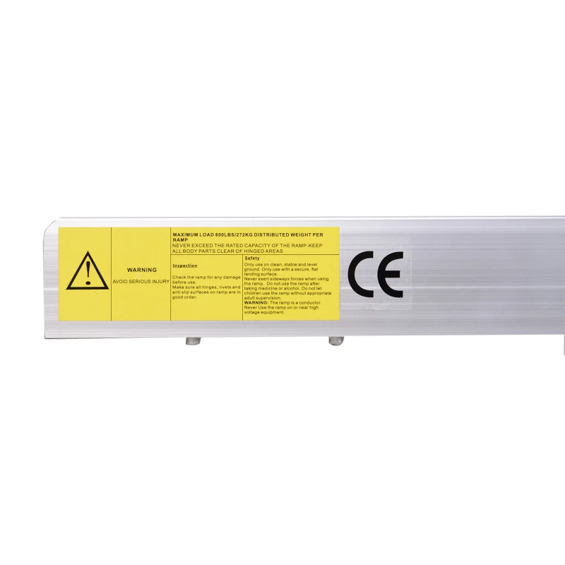 HOMCOM Versatile 3ft Motorcycle  Scooter  and Dollie Ramp for Home or Travel  600lbs