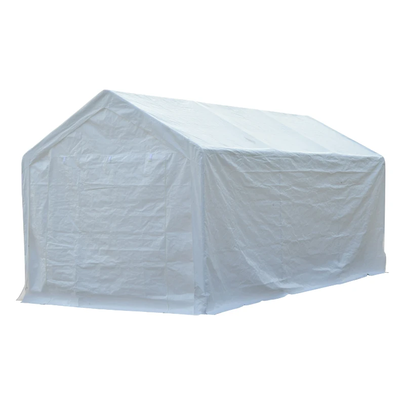 Outsunny 10' x 20' Multi-Purpose Convertible Carport / Event Canopy Tent - White